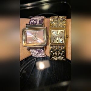 Women's Gold and Silver And Purple Suisse Watches